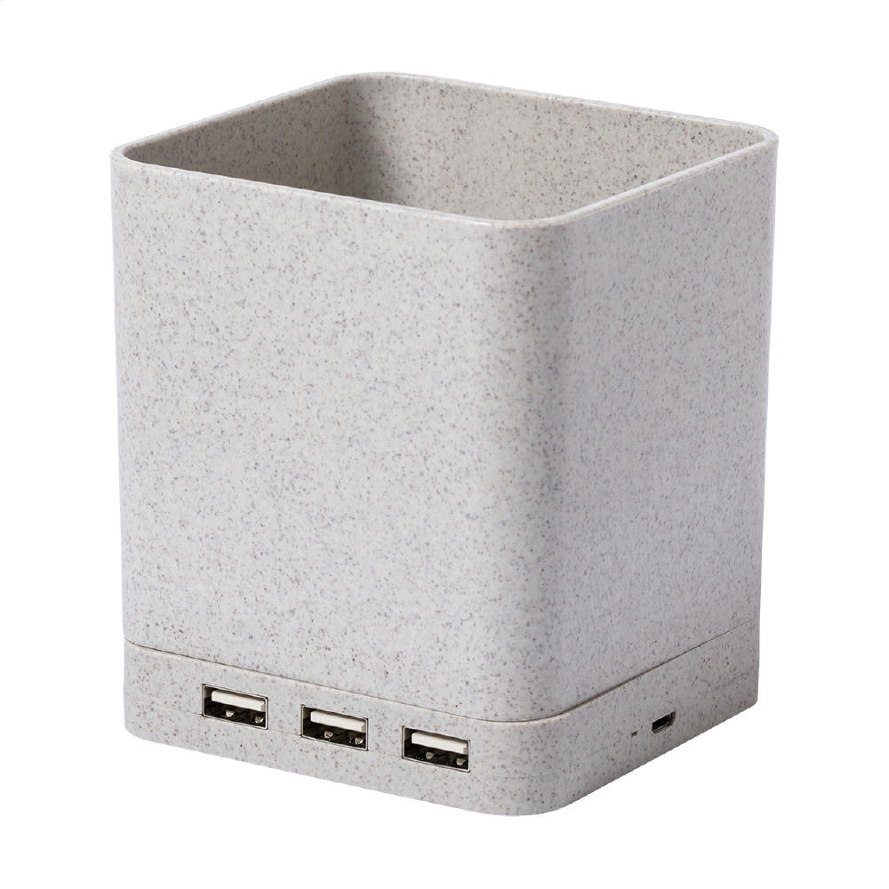Product image Multifunktionaler Stifteköcher Ampdesk Werbeartikel