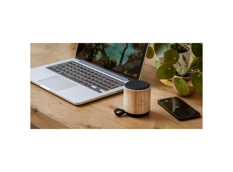 Timor Bamboo Wireless Speaker Werbeartikel
