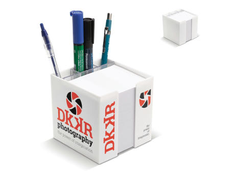 Zettelbox 10x10x10cm bedrucken