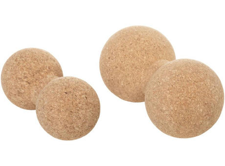 Massage-Peanut aus Kork, 16x8cm, "Made in Europe" Werbeartikel