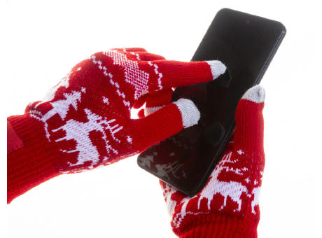 Weihnachtliche Touchscreen-Handschuhe Skandihand Werbeartikel