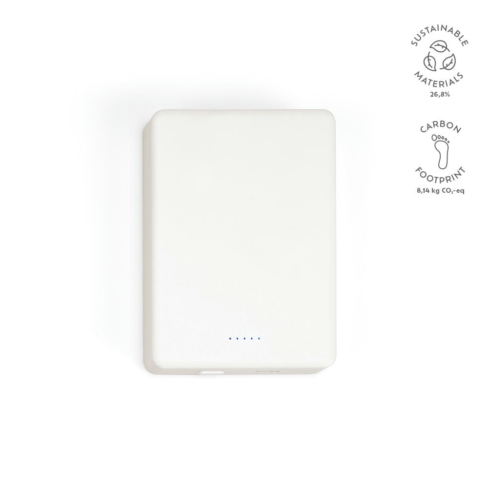 Product image Hooke Powerbank aus rABS mit 10.000 mAh. Magnetisches Laden Werbeartikel