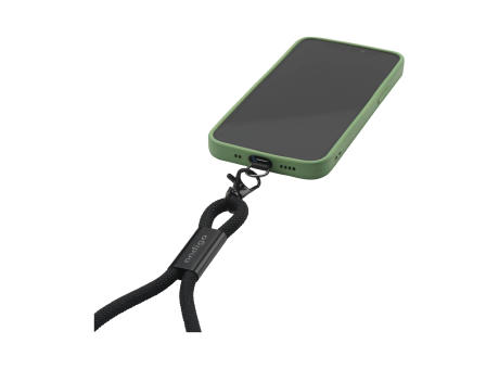 Wrist Lanyard 2-in-1 GRS RPET Load & Sync USB Cable Werbeartikel