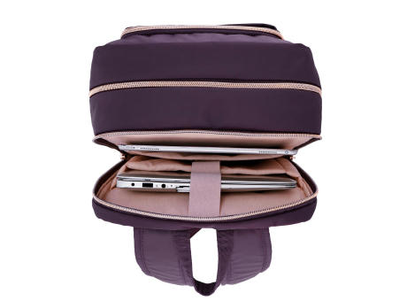 SwissDigital Design KATY ROSE Purple Backpack | Massage bedrucken