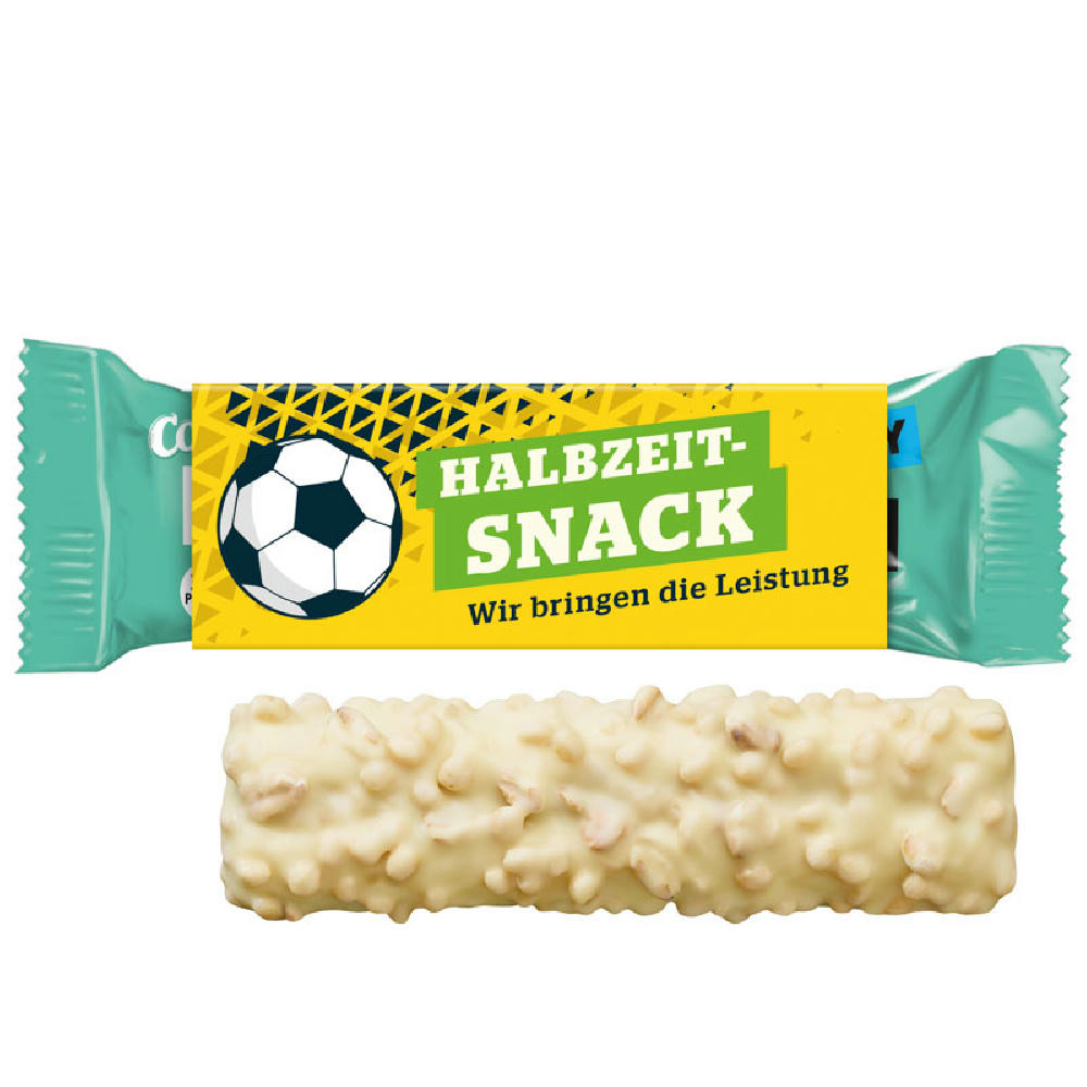 Corny Proteinriegel Crunchy, Crunchy Vanilla & White Choc Werbeartikel
