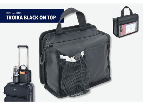 TROIKA Trolley Organizer TROIKA BLACK ON TOP Werbeartikel