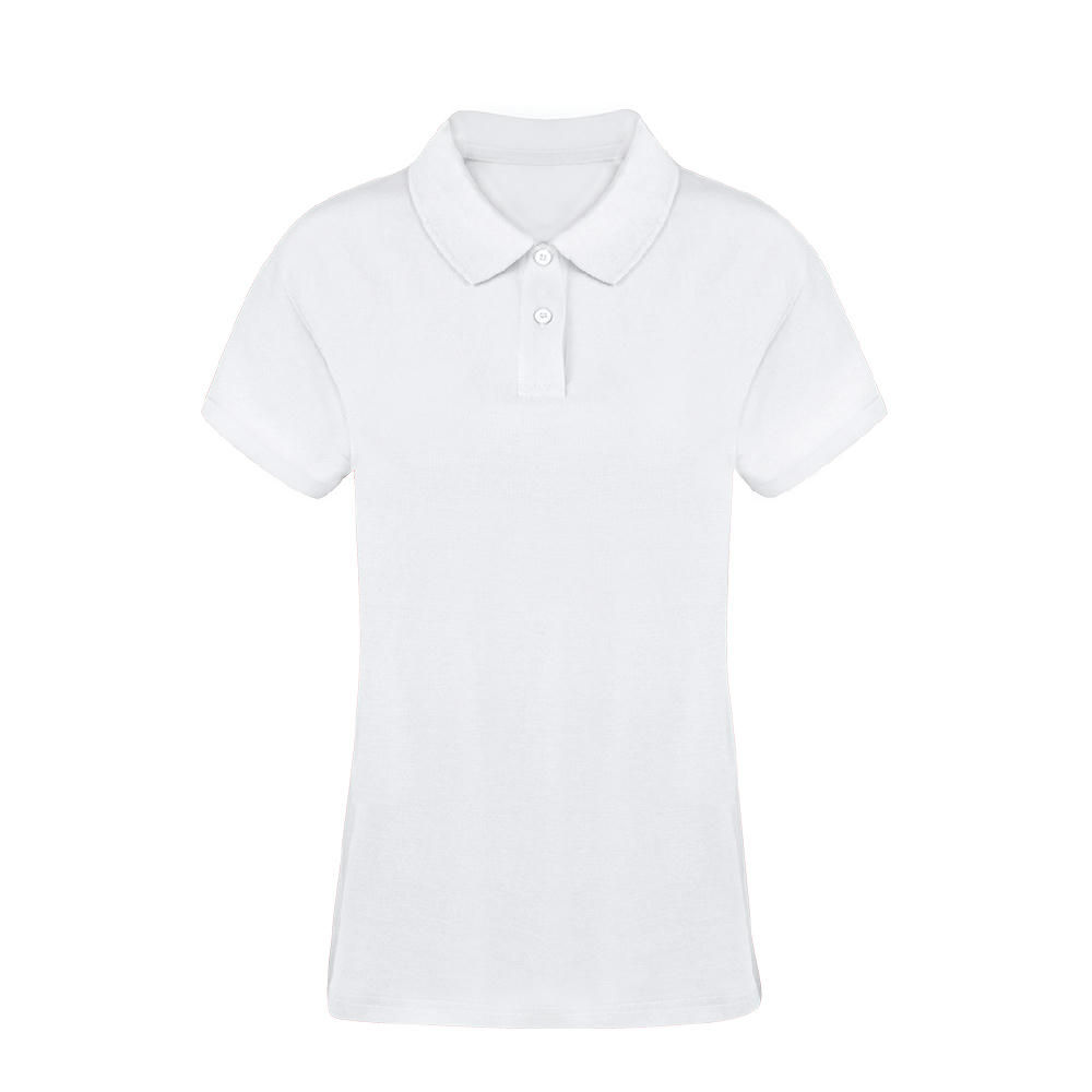 Erwachsene Frauen Weiß Polo-Shirt Koupan Werbeartikel