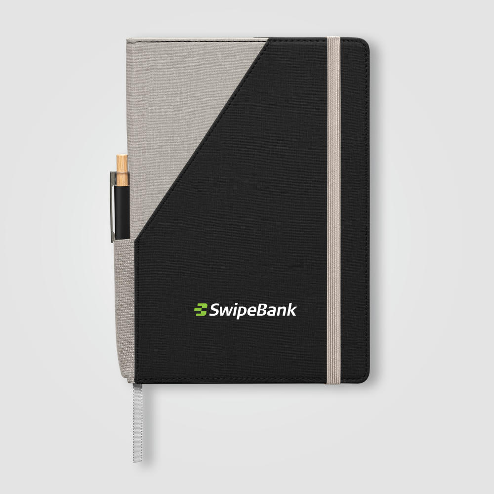 Product image Xanadu Notizbuch nachfüllbar aus recyceltem Material - A5 Werbeartikel