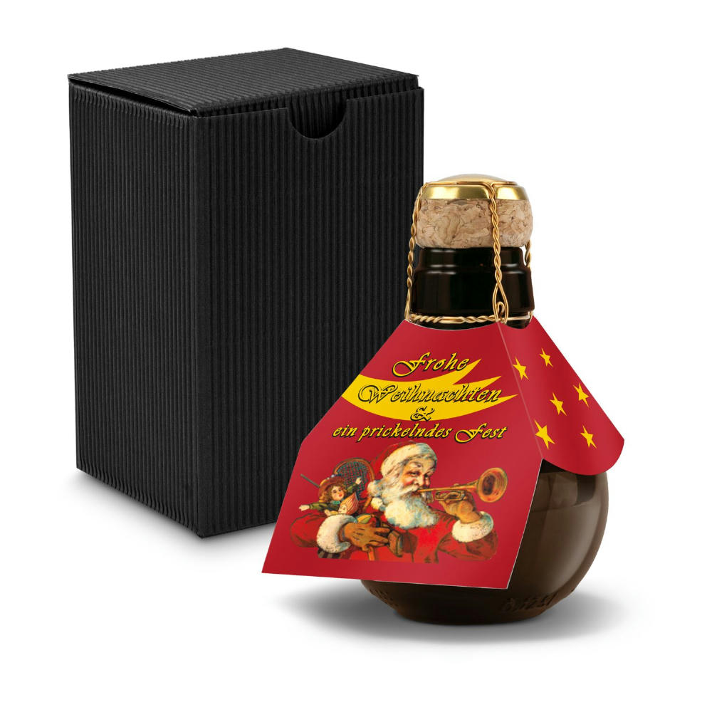 Product image Geschenkartikel / Präsentartikel: Kleinste Sektflasche: Weihnachtsgruß Werbeartikel