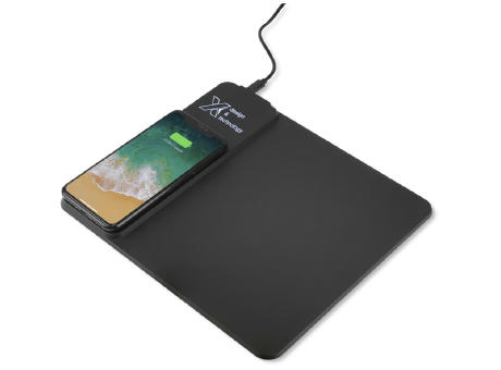 Product image SCX.design O25 10 W Induktions-Mauspad mit Leuchtlogo Werbeartikel
