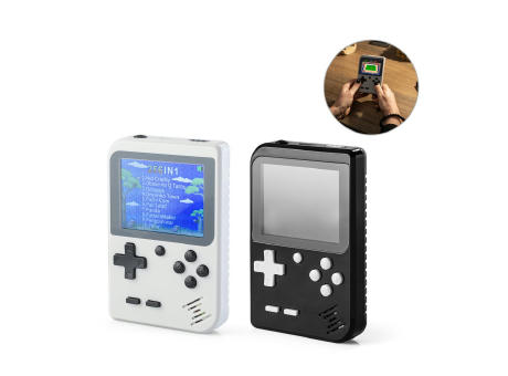 Product image BOWSER. Tragbare Spielkonsole mit 256 klassischen Spielen Werbeartikel