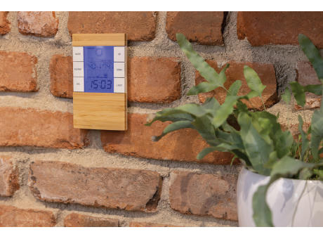 Utah Wetterstation aus RCS rKunststoff & Bambus Werbeartikel