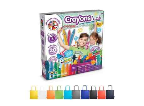 Crayon Factory Kit II. Lernspiel lieferung inklusive einer faltbaren geschenktasche aus 190T Werbeartikel