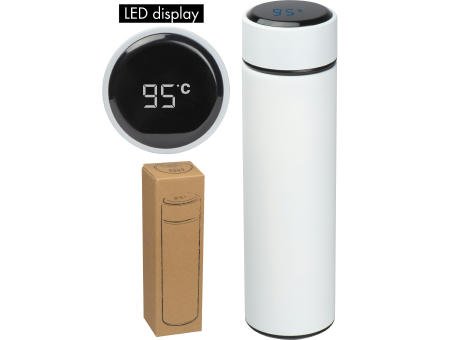 Vakuum Edelstahlflasche mit LED Temperaturanzeige Werbeartikel