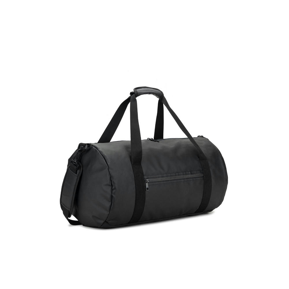 Product image OSASCO SPORT. Sporttasche im Zylinder-Format aus hochdichtem, recyceltem 600D-Polyester mit Seitenfach für Schuhe Werbeartikel