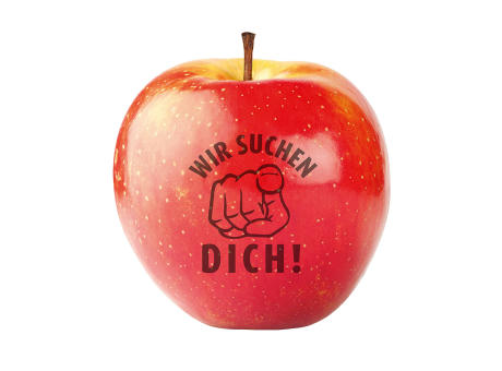 Product image Apfel rot "Wir suchen Dich" Werbeartikel