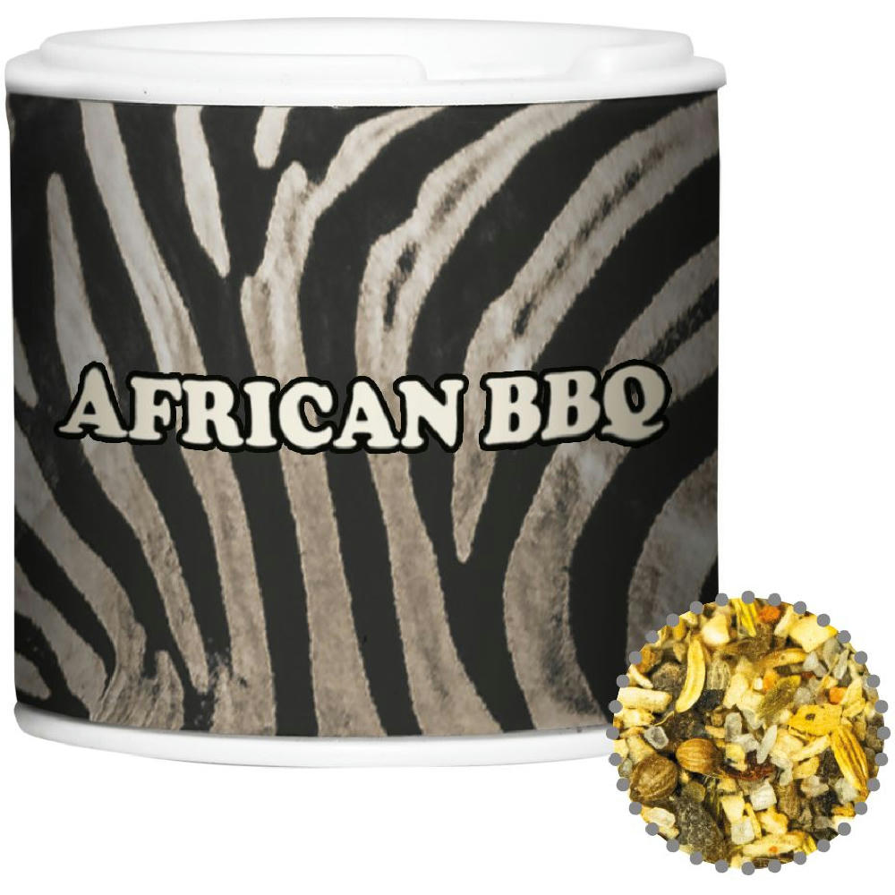 Product image Gewürzmischung African BBQ, ca. 25g, Gewürzpappstreuer Werbeartikel