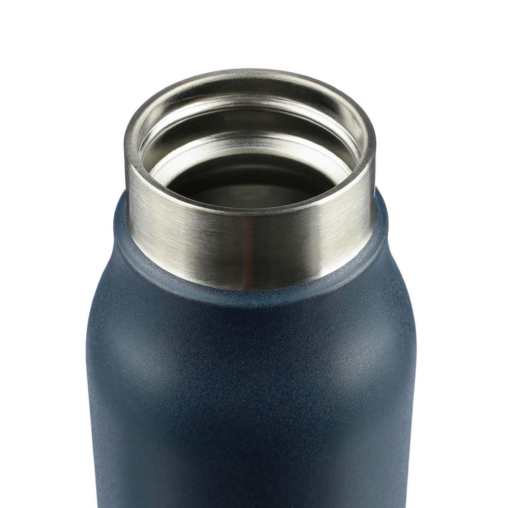 Doppelwandige Trinkflasche aus recyceltem Edelstahl (600 ml) Cassian Werbeartikel