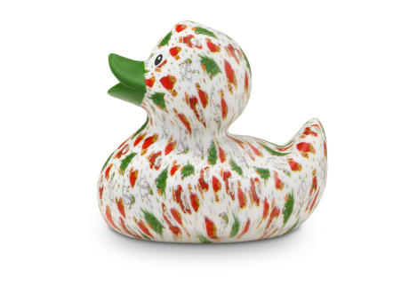 Werbeente Torsten Tannenbaum mit grünem Schnabel, ca. 8 cm Werbeartikel
