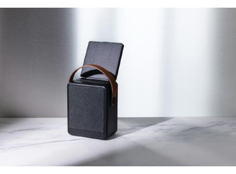 Skywave 12W Solar-Lautsprecher aus RCS recyceltem Kunststoff Werbeartikel