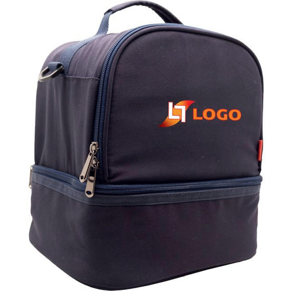 Isotherme Bento-Lunchbag 'Uji', Polycotton Mitternachtsblau Werbeartikel