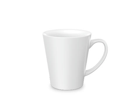 Product image Mahlwerck Form 793 Keramiktasse Sublimation weiss, konisch Werbeartikel
