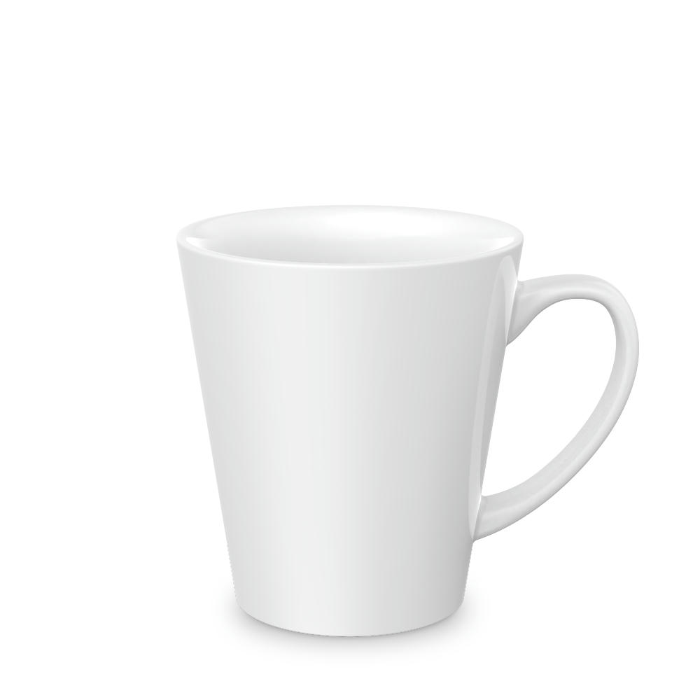 Product image Mahlwerck Form 793 Keramiktasse Sublimation weiss, konisch Werbeartikel