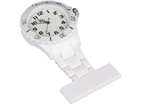 Krankenschwester-Uhr aus Kunststoff Simone Werbeartikel