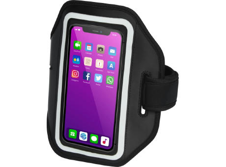 Product image Haile reflektierendes Smartphone Armband mit transparenter Abdeckung Werbeartikel