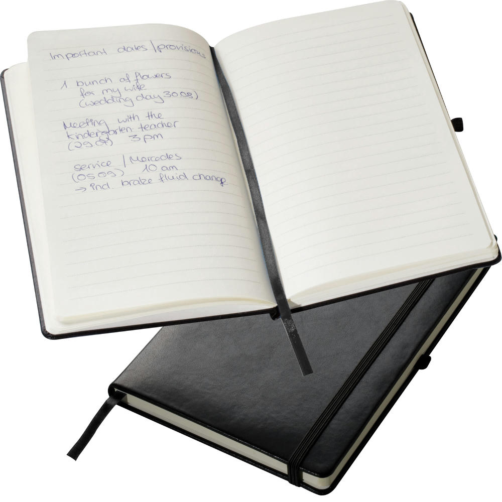 Product image A5 Notizbuch mit Kunstlederumschlag Werbeartikel