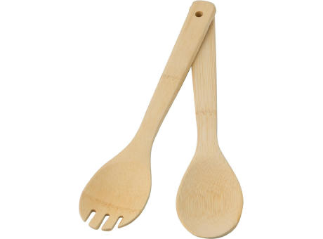 Salatbesteck Charlotte aus Bambus Werbeartikel