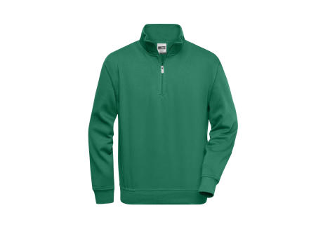 Workwear Half Zip Sweat - Sweatshirt mit Stehkragen und Reißverschluss bedrucken