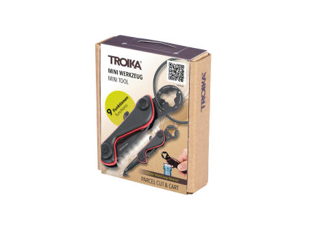 TROIKA Mini-Werkzeug PARCEL CUT & CART Werbeartikel