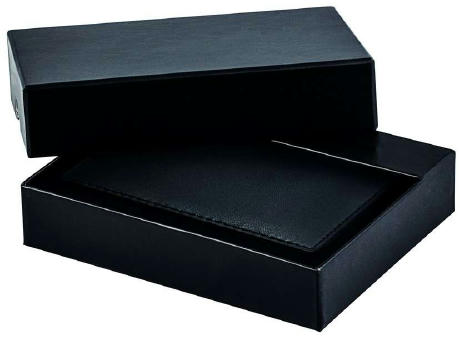 RFID Leder-Etui in kompaktem Format für bis zu 8 Karten bedrucken