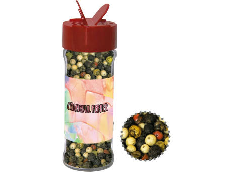 Product image Gewürzmischung bunte Pfefferkörner, ca. 45g, Glas mit Streuaufsatz Werbeartikel