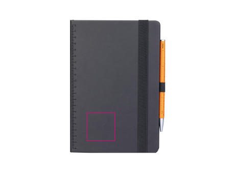 TROIKA Notizblock BLACK SLIMPAD A5 Werbeartikel