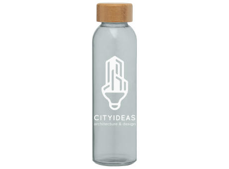 Product image Alpine - 500 ml Glasflasche mit Bambus-Deckel Werbeartikel