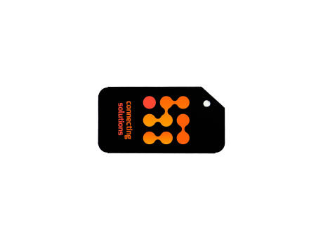 Aluminium Luggage Tag Schwarz bedrucken