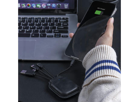4001 | Xoopar Iné Gamma NFC Powerbank with Charging cables 3000mAh  bedrucken