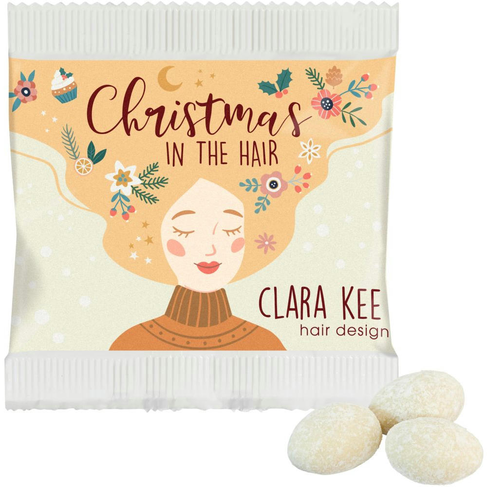 Product image Weihnachtsmandeln im Papiertütchen - Vanille Werbeartikel