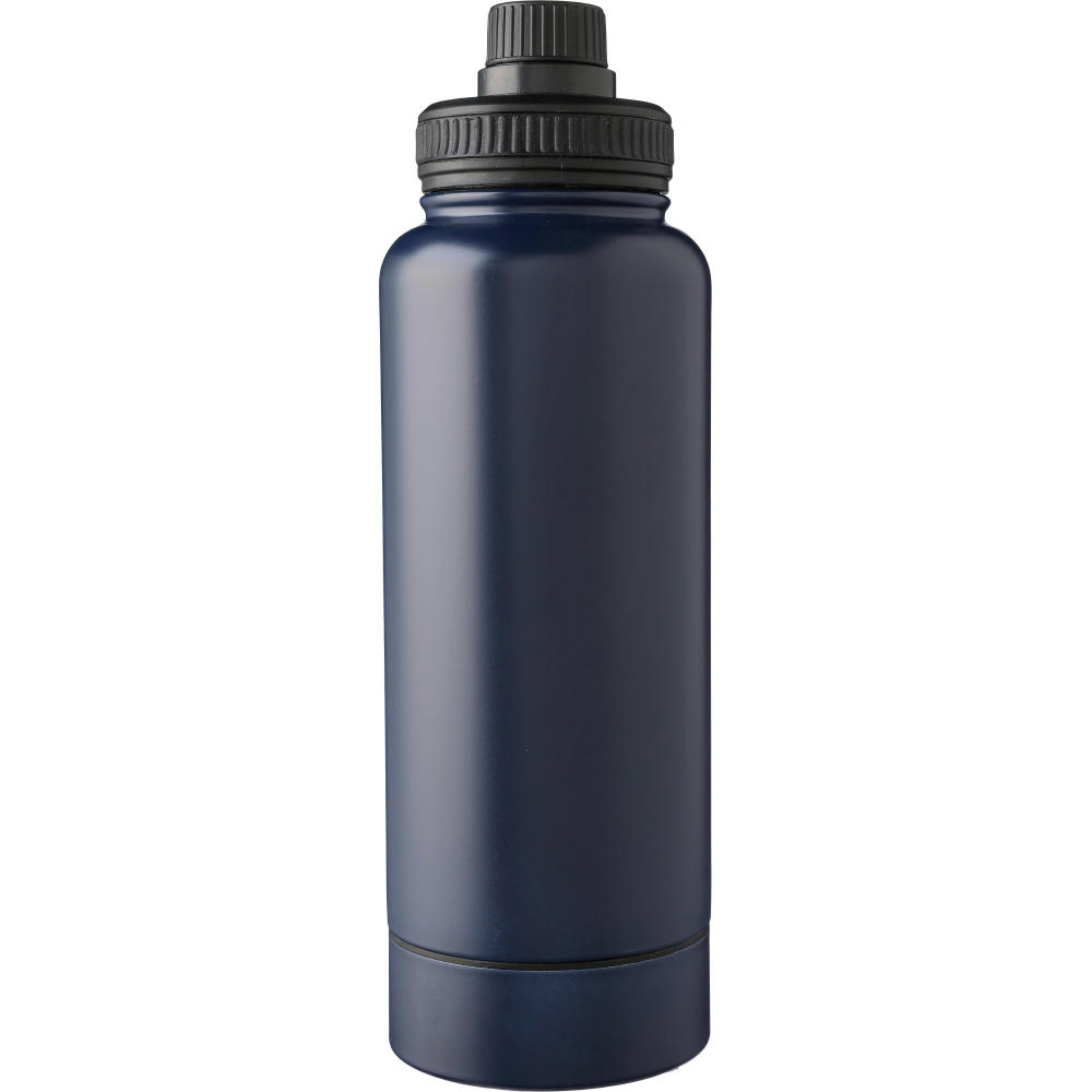 Doppelwandige Edelstahl-Trinkflasche 1000 ml Nathaniel Werbeartikel