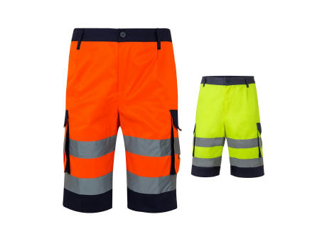 Product image VL HADES. Zweifarbige Bermudashorts mit mehreren Taschen (210 g/m²), aus Baumwolle (20%) und Polyester (80%) Werbeartikel