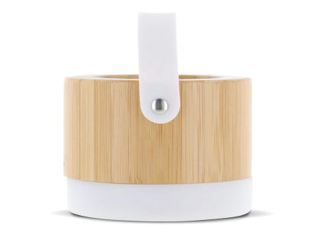 Wireless speaker bamboo 3W Werbeartikel