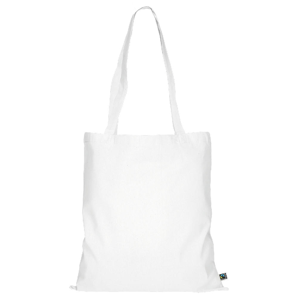 T15011-TEXXILLA Tasche aus Fairtrade-zertifizierter Baumwolle mit zwei langen Henkeln, ca. 140 g/m², ca. 38 x 42 cm Werbeartikel