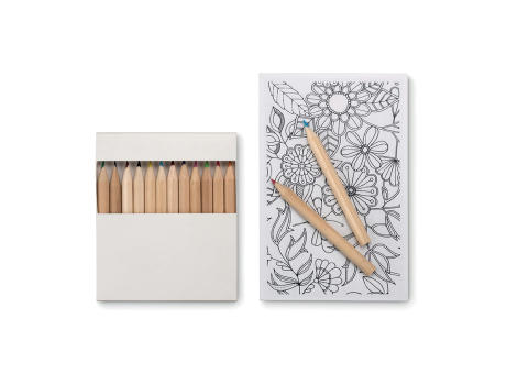 Mal-Set mit Buntstiften Werbeartikel