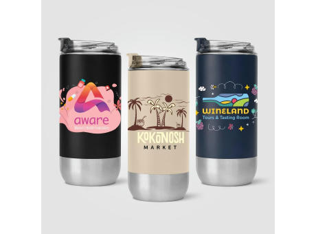 Glacier- 475 ml Recycling-Edelstahlbecher - Doppelwandig Werbeartikel