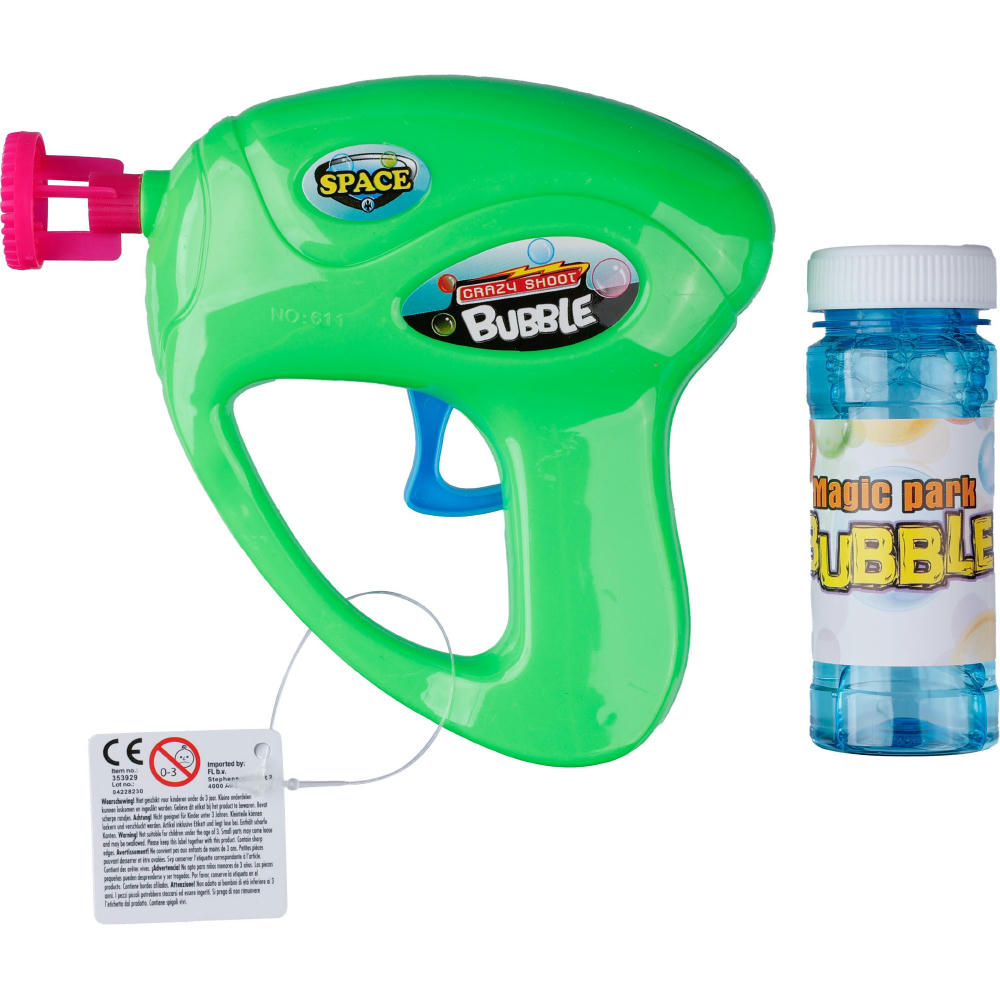 Product image Seifenblasenpistole aus Kunststoff Hallie Werbeartikel