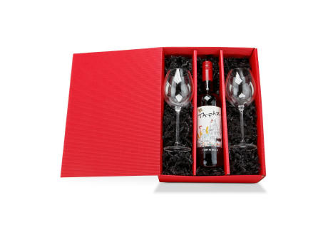 Geschenkset / Präsenteset: Rotwein für Zwei Werbeartikel