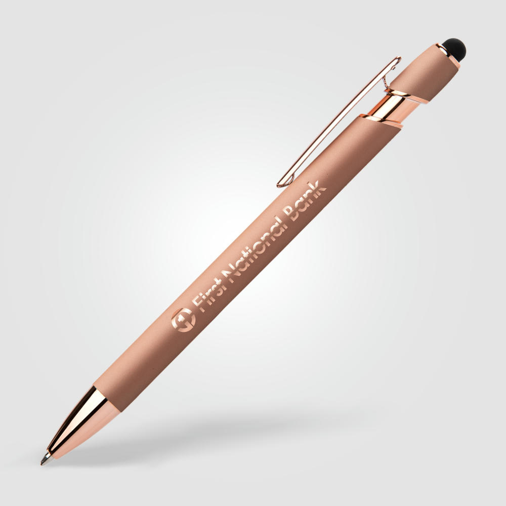 Prince Softy Roségold Executive Kugelschreiber - m/Stylus Werbeartikel
