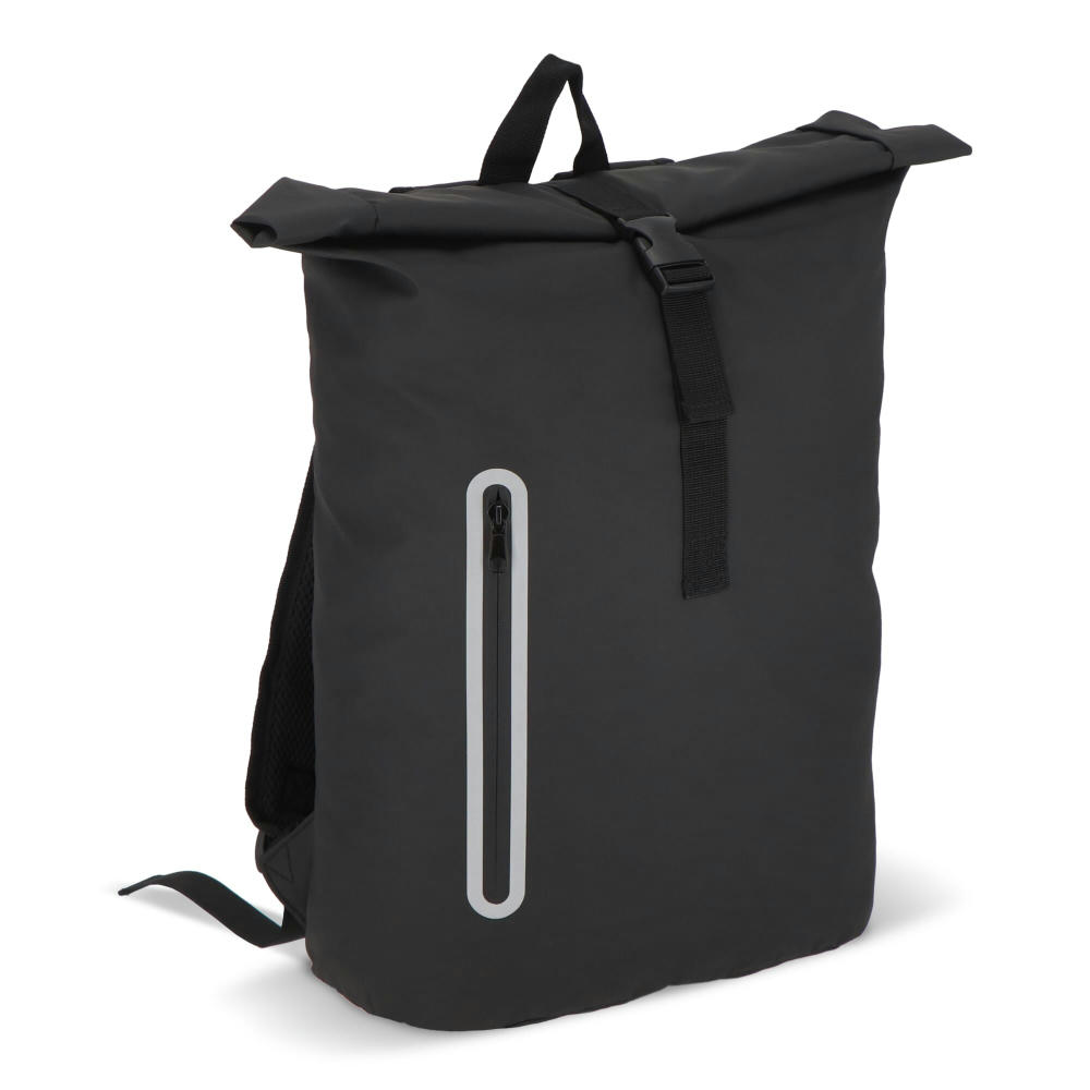 Product image PU-beschichteter R-PET 600D Rolltop-Rucksack 20L Werbeartikel